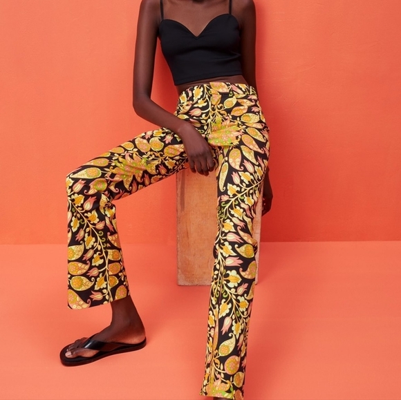 Zara Pants - Zara Flared Women Pants Medium New